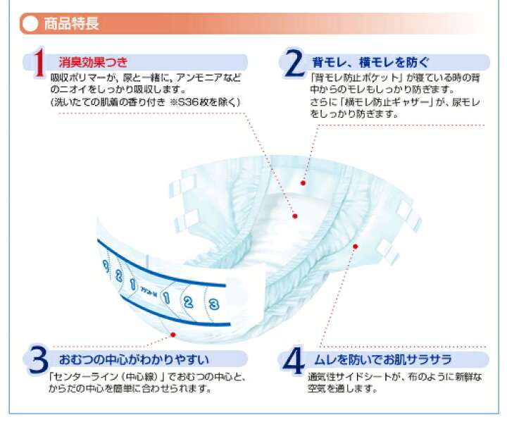 楽天市場】【速配】Mサイズ 大人用紙おむつ アテント 消臭効果付き 