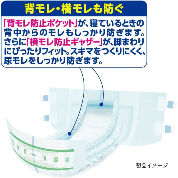 楽天市場】【速配】 Lサイズ 大人用紙おむつ アテント 背モレ横モレも 