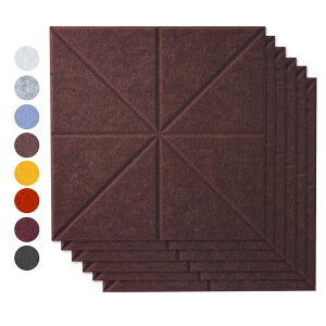 【12枚】吸音材 吸音パネル 吸音ボード 【高品質素材採用】葉っぱ型 硬質吸音フェルトボード 難燃 室内装飾 楽器 ピアノ室 防音対策 カラー選択可 両面テープ付き