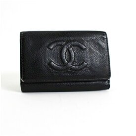 シャネル キーケース 6連 ブラック キャビアスキン 中古 Bランク CHANEL｜女性 レディース ブランド 鍵 キー シリアルシール付き 【ネコポス送料無料】