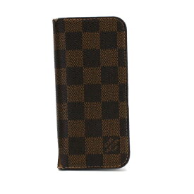 ルイヴィトン ダミエ エベヌ アイフォンケース フォリオ iphone 6ケース N61242 中古 BCランク LOUIS VUITTON｜ メンズ レディース 男女兼用 フォンケース ブランド ロゴ スリム 【ネコポス送料無料】