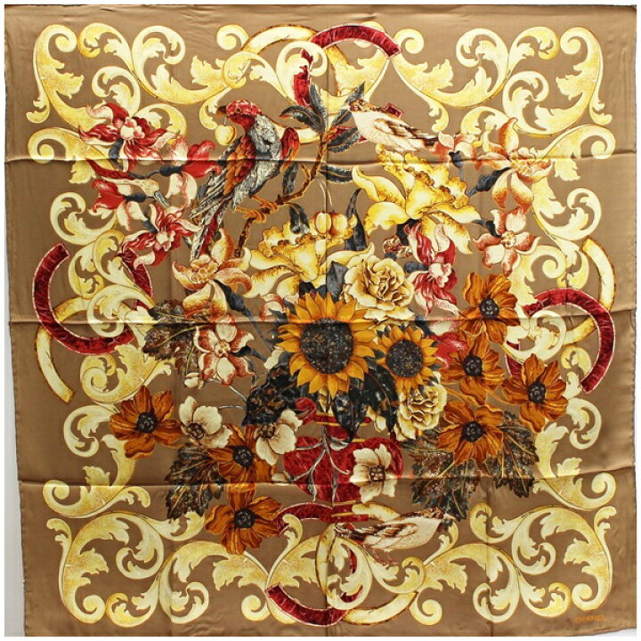 楽天市場】シャネル シルク スカーフ 未使用・保管品 ココマーク  