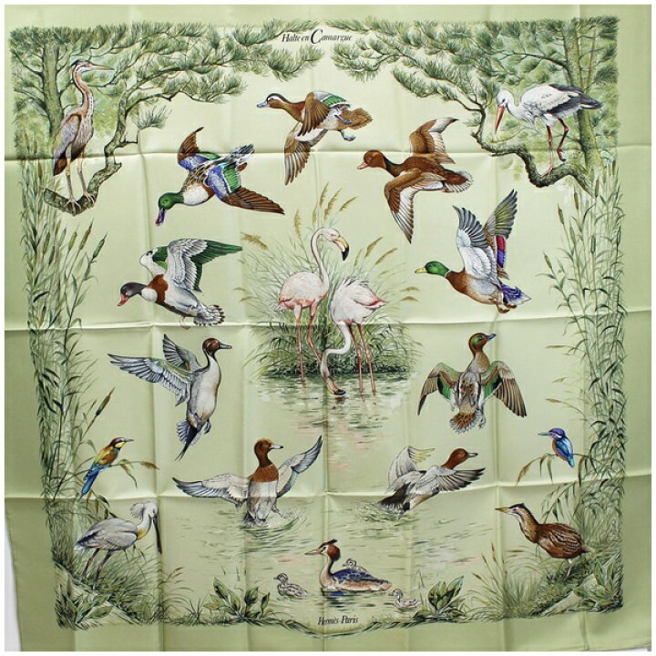 楽天市場】エルメス 未使用・保管品 シルク スカーフ カレ90 『Halte  