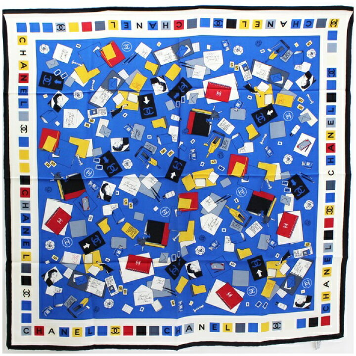 楽天市場】シャネル シルク スカーフ ココマーク 香水柄 ココシャネル  