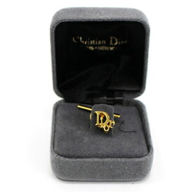 クリスチャン・ディオール ネクタイピン タイタック ロゴデザイン 中古 Aランク Christian Dior｜メンズ 男性 タイピン アクセサリー ビジネス スーツ小物 ケース付き 【送料無料】