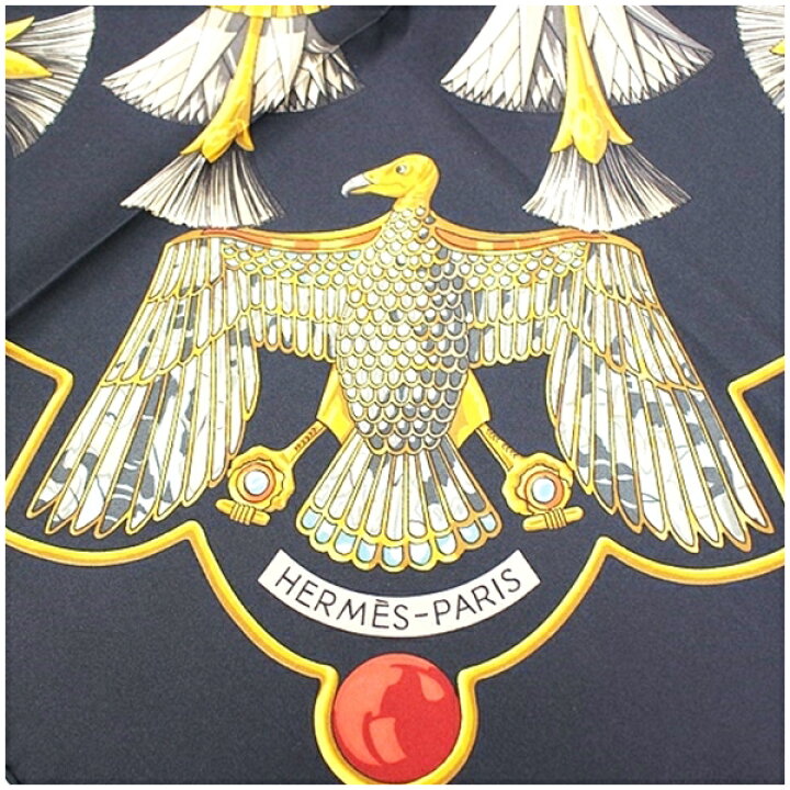 エルメス Hermes カレ90 古代エジプト スカラベ 鷲柄 ブランド小物 
