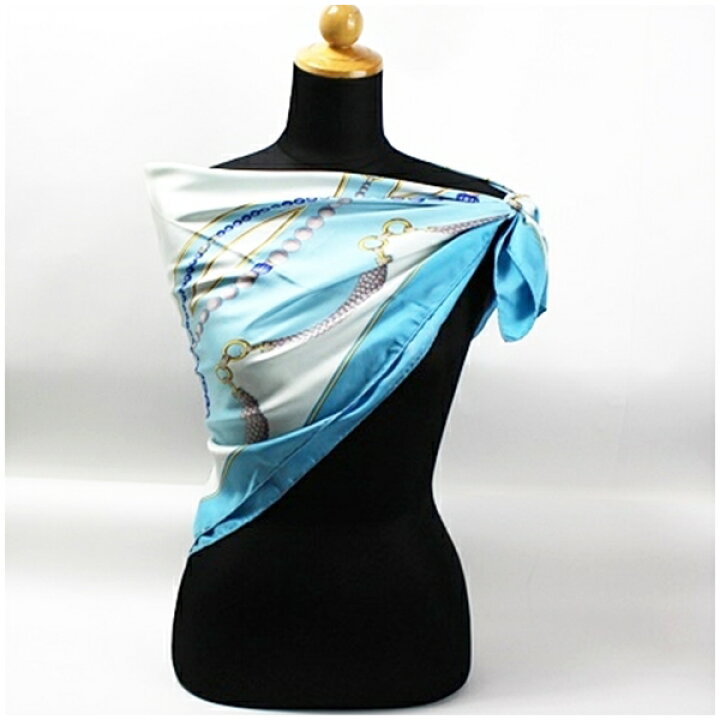 楽天市場】カルティエ マストドゥカルティエ スカーフ ライトブルー  