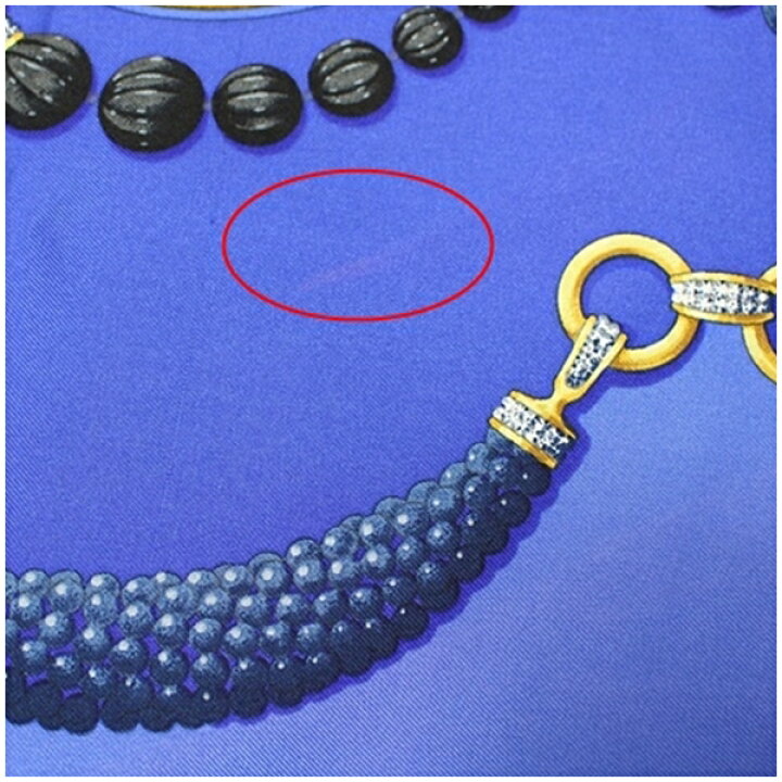 楽天市場】カルティエ シルク スカーフ ブルー 宝石柄 Cartier 中古 AB  