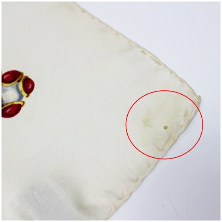 楽天市場】シャネル シルク スカーフ クリーム 宝石柄 中古 ABランク  