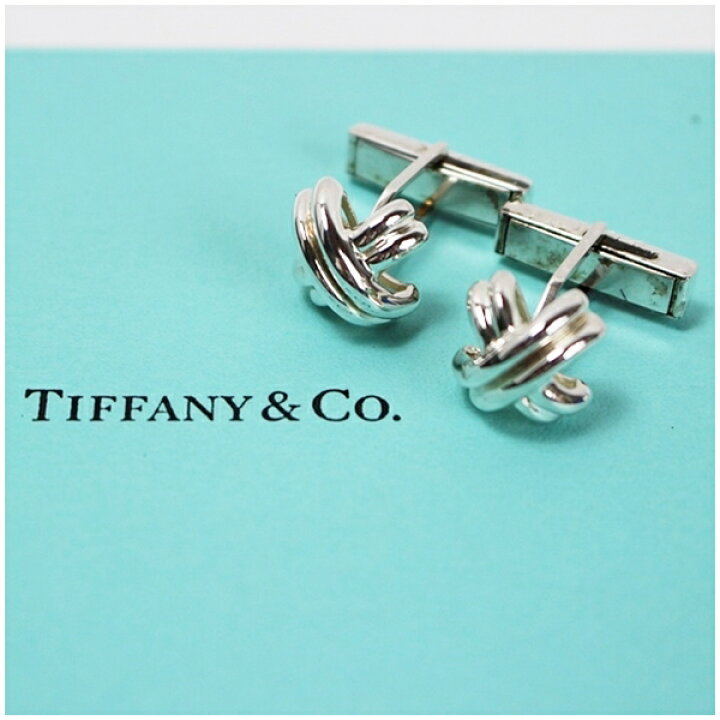 楽天市場】ティファニー カフス クロス シルバー925 K18 中古 Aランク  