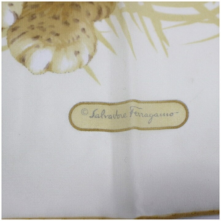 楽天市場】サルバトーレフェラガモ シルク 長方形 スカーフ ストール  