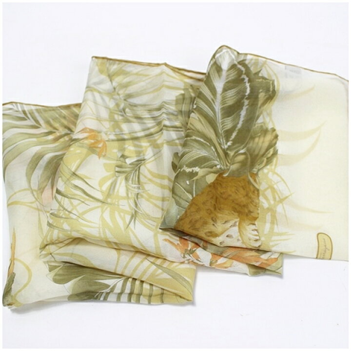 楽天市場】サルバトーレフェラガモ シルク 長方形 スカーフ ストール  