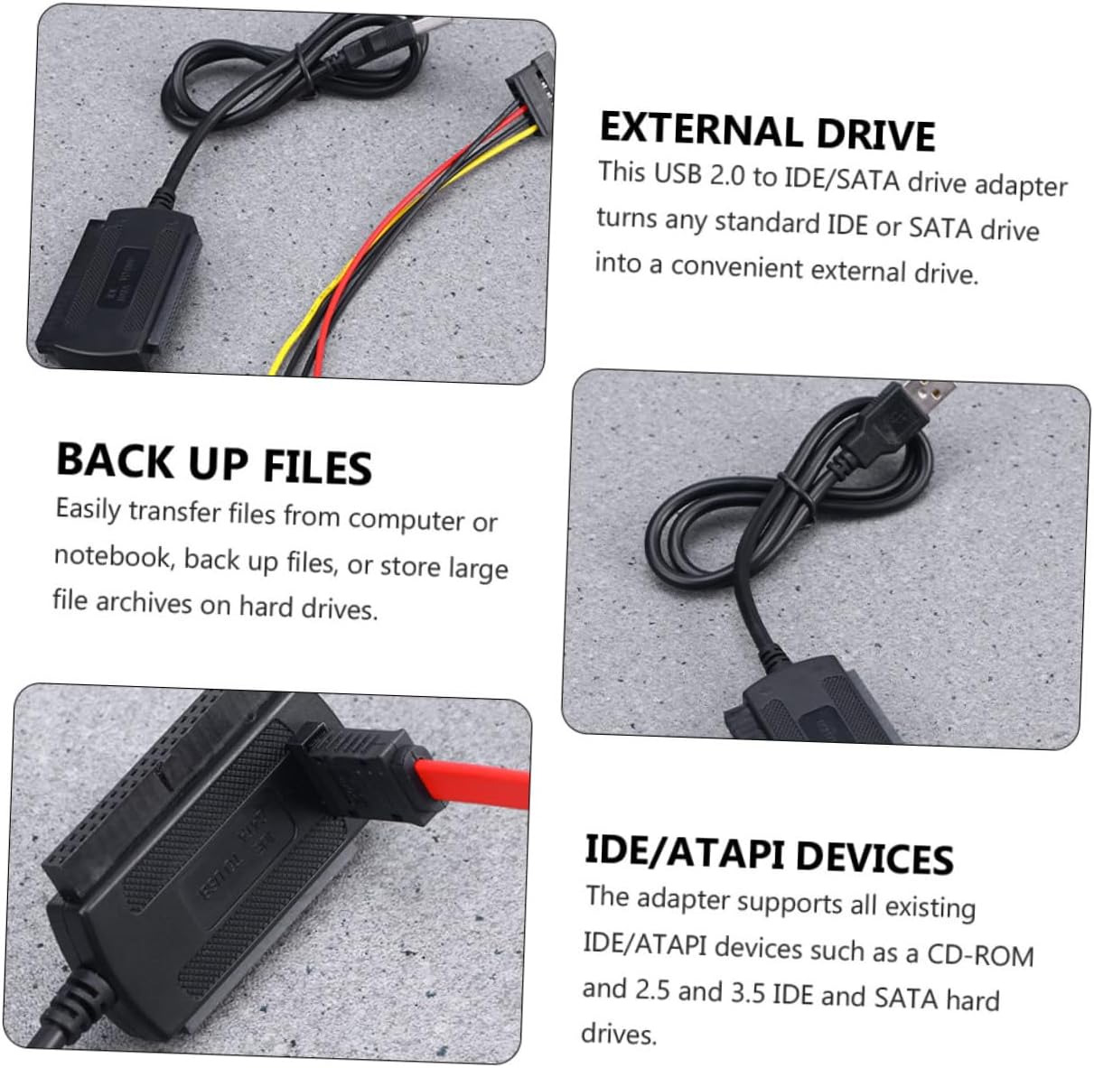 楽天市場】SATA/PATA/IDEドライブ - USB 2.0アダプター変換ケーブル