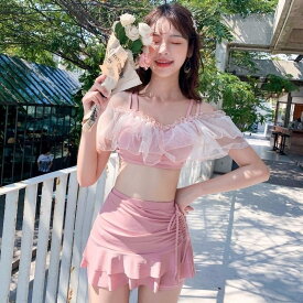 楽天市場 韓国 水着 オフショルの通販
