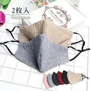 在庫あり 2枚セット ニット風布マスク 大きいサイズ 秋物 秋冬用 秋 おしゃれ 洗える ファッションマスク 布マスク 大人用 男性用 女性用 個包装 暖かい マスク 花粉 立体 マスク 防寒 秋用マ