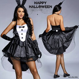 ハロウィン コスプレ バニーガール バニー 擬人化 アニマル 衣装 うさ耳 うさぎ ミニスカ 半袖 仮装 衣装 コスチューム こすぷれ コス おすすめ 可愛い　送料無料