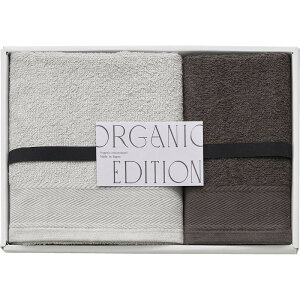 オーガニックコットン使用国産フェイスタオル&ウォッシュタオル オーガニックエディション ギフト 贈り物 お祝い お歳暮 お中元 プレゼント 御礼 お礼 御歳暮 御中元 贈答品 粗品 熨斗 の