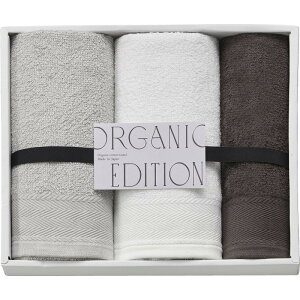オーガニックコットン使用国産フェイスタオル2P&ウォッシュタオル オーガニックエディション ギフト 贈り物 お祝い お歳暮 お中元 プレゼント 御礼 お礼 御歳暮 御中元 贈答品 粗品 熨斗