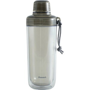 【お買い物マラソンクーポン最大1000円OFF】 クリアボトル(ダブルウォール)キャップタイプ480ml スモーク ピーコック ギフト 贈り物 お祝い お歳暮 お中元 プレゼント 御礼 お礼 御歳暮 御中元