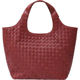 【お買い物マラソン限定クーポン配布中】 良品工房　日本製牛革　編込みバッグ レッド