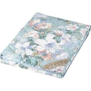 ダウン50%入り 日本製羽毛肌掛けふとん ブルー