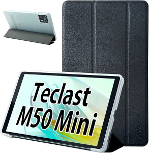 TECLAST M50 Mini �P�[�X �O�܁ATECLAST M50 Mini �J�o�[ ���y�ʁATECLAST M50 Mini ��p�P�[�X �����^�ATECLAST �^�u���b�g M50 Mini �ی�P�[�X �S�ʕی�^ �X�^���h�@�\�t�� �L�Y�h�~�i�u���b�N�j