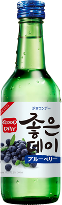 韓国のやさしい焼酎 ジョウンデー 【海外 ブルー 最初の ブルーベリー 360ml×20本