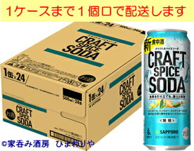 【サッポロ】クラフトスパイスソーダ500ml×24本