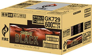 yLzFIRE ONEDAY BLACK@t@CA@fCubN@xX@600ml×24{