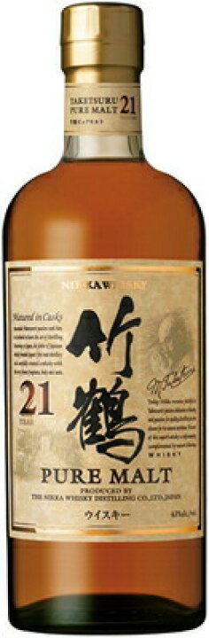 楽天市場】【アサヒ】竹鶴21年ピュアモルト 700ml : 家呑み酒房 ひまわりや