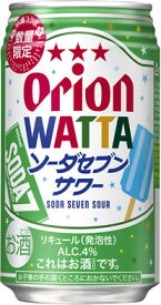 【送料無料(北海道・沖縄除く)】オリオン　WATTAソーダセブンサワー　350ml×24本【期間限定】