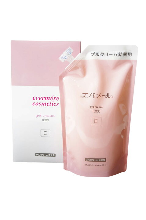 楽天市場】エバメール ゲルクリーム レフィル 1000g 【詰替用 詰め替え 