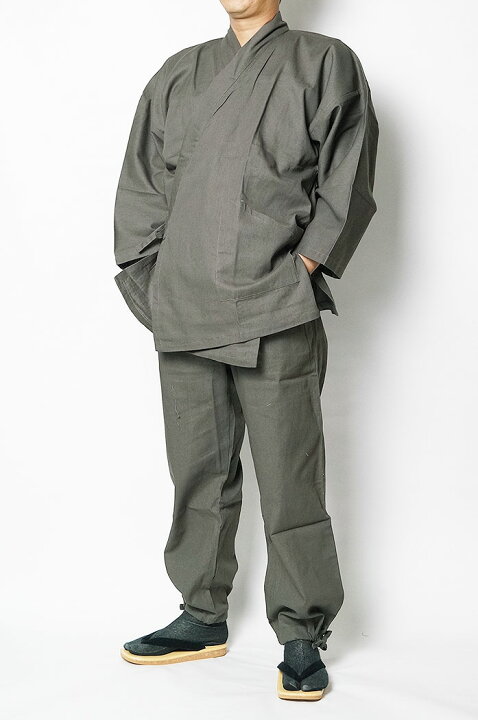 楽天市場】作務衣 メンズ 宗門-上質作務衣 さむえ S/M/L/LL 通年向き  