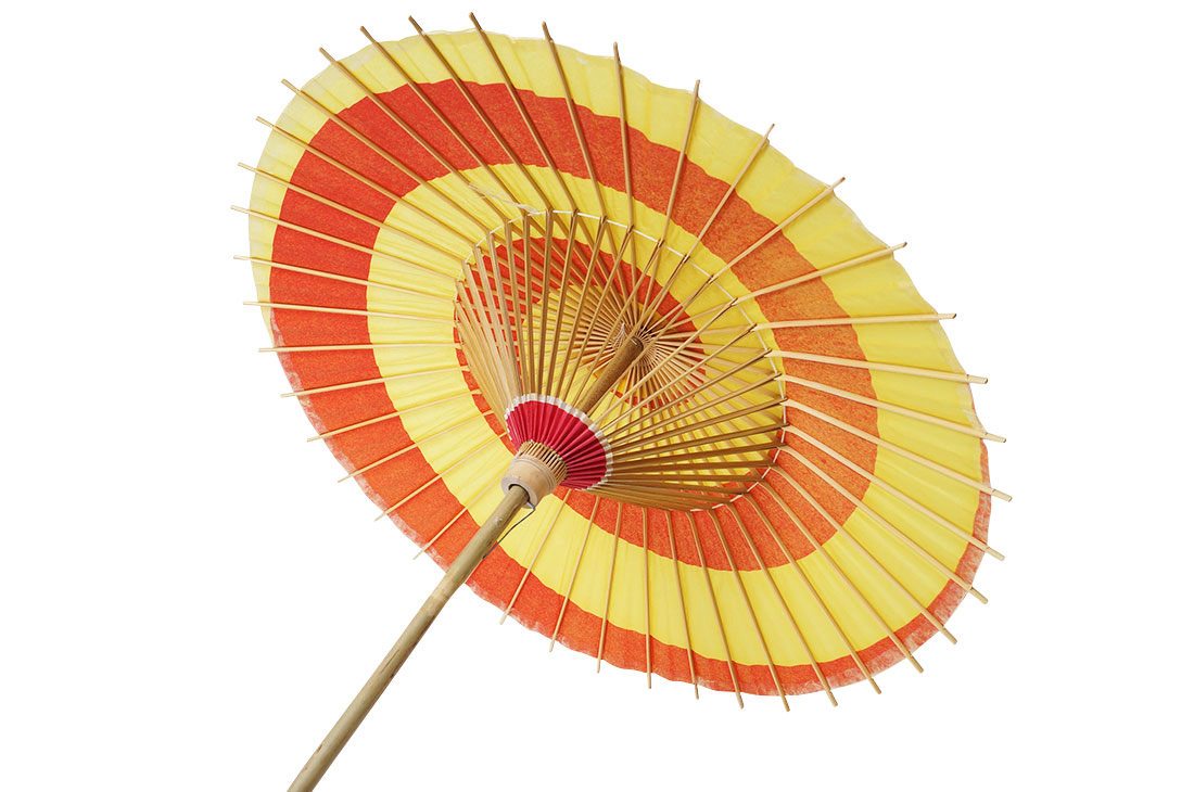 高級 八木節傘 和紙 長さ73ｃｍ 3340 日本製 [舞傘 番傘 踊り傘] | 作務衣と甚平 和専門店 ひめか