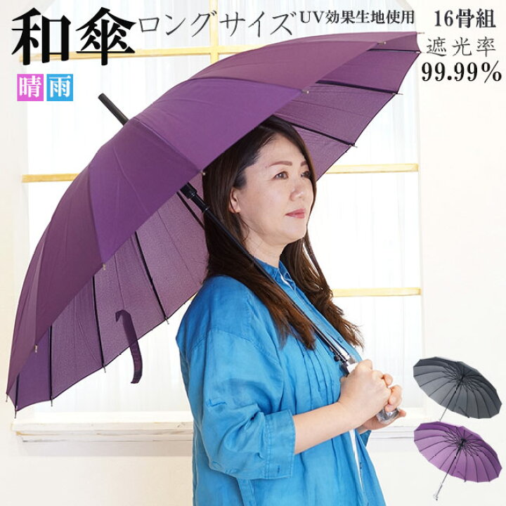 楽天市場】和傘 日傘 蛇の目風 晴雨兼用傘 ロング 番傘 母の日 ギフト 