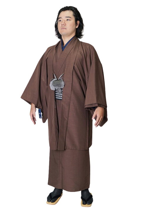 楽天市場】着物セット 男物 メンズ 洗える紬風 着物アンサンブル S/M/L 