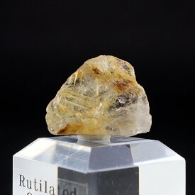 【一点物】ゴールドルチルクォーツ（金針水晶）原石 / ブラジル産