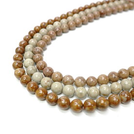 【連材3セット】姫川薬石ビーズ 丸玉10mm玉（約40cm/40玉）