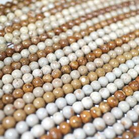 【1連売り】姫川薬石ビーズ 丸玉約6mm玉（約40cm）