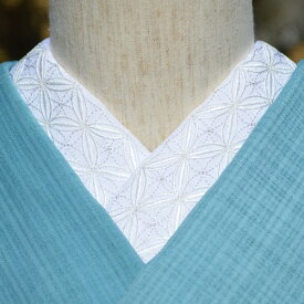七宝　絽 ☆刺繍 半衿 ひめ吉オリジナルデザイン 夏半襟☆