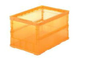 TRUSCO/�g���X�R���R(��) �I���R�� ���^�܂肽���݃R���e�i�X�P���R�� 50L �I�����W �t�^�Ȃ� ���[�E�����E�ۊǗp�i TSK-O50B OR