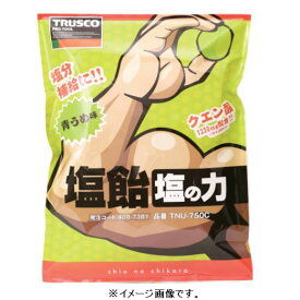 【スーパーSALE期間P5倍!】【熱中症対策に！】TRUSCO／トラスコ中山(株) 【※軽税】塩飴 塩の力 750g 青梅味 詰替袋 （1袋入） 暑さ対策 熱中症対策 塩あめ TNU-750C