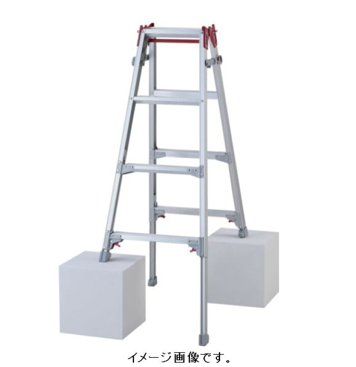 楽天市場】ハセガワ/長谷川工業（株） 脚部伸縮式アルミはしご兼用脚立 
