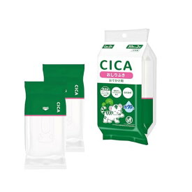 CICA ベビー用 おしりふき 携帯タイプ 30枚✕2個(60枚) 整肌成分 ツボクサエキス 配合 純水99% 低刺激 日本製