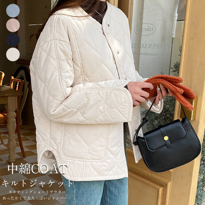 楽天市場】中綿ダウン キルティングコート レディース トップス 冬 