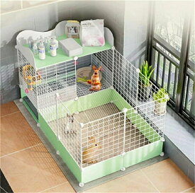 ペットケージ 飼育ケージ ペットハウス 72*107*62大きい 兎 ケージ ウサギフェンス ペットケージ キャットケージ 非常に広いイベントスペース ジョイント式 組み立て 猫ケージ 猫 キャット 軽量 ケージ ペット ゲージ 小屋 ねこ 小動物 犬 ウサギグリッドマット別売り