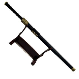 古代中国の剣(黒石目) 全長約106cm 竹光刀身 模造刀 模擬刀 レプリカ刀 インテリア コスプレ 武器 武具