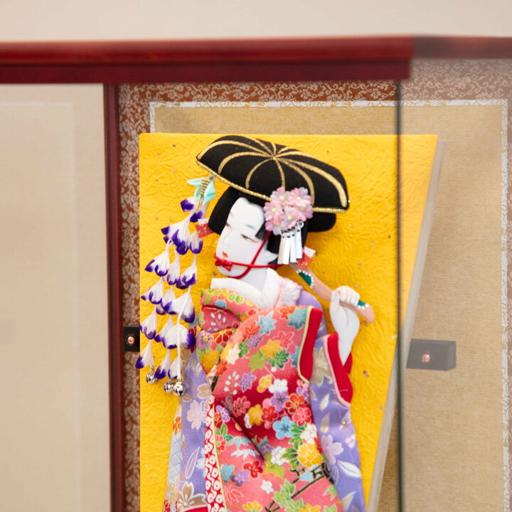 楽天市場】羽子板 16号 丸立ち藤娘 かむろ むさしや豊山 正月飾り 
