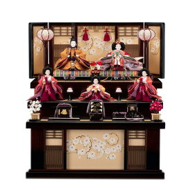 雛人形 おしゃれ 収納飾り 引出し収納 小三五 五人飾り コンパクト
