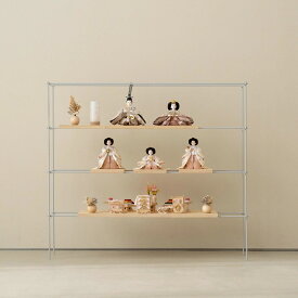 雛人形 五人飾り オシャレ シンプル モダン 三段飾り 京十二番 正絹錦 今どき